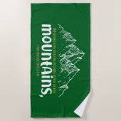 The Voice of the Mountains Strandtuch (Vorderseite)