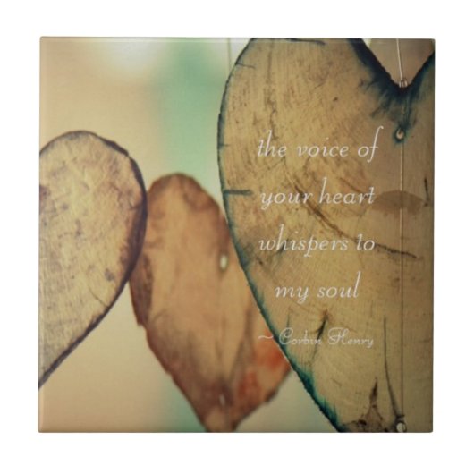 The Voice of Your Heart Whispers To My Soul Fliese (Vorderseite)
