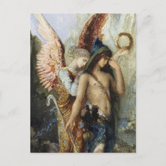 "The Voices" Angel Art von Gustave Moreau Postkarte (Vorderseite)