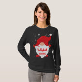 The Volleyball Gnome Matching Family Christmas Paj T-Shirt (Vorne ganz)