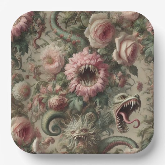 The Voracious Verdants – Gothic Victorian Pappteller (Vorderseite)