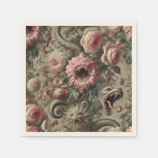 The Voracious Verdants – Gothic Victorian Serviette (Vorderseite)
