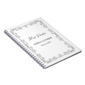 The Vow Books – Personalized His and Her Timeless  Notizblock (Rechte Seite)