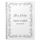 The Vow Books – Personalized His and Her Timeless  Notizblock (Vorderseite)
