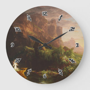 The Voyage of Life: Childhood - Thomas Cole Große Wanduhr