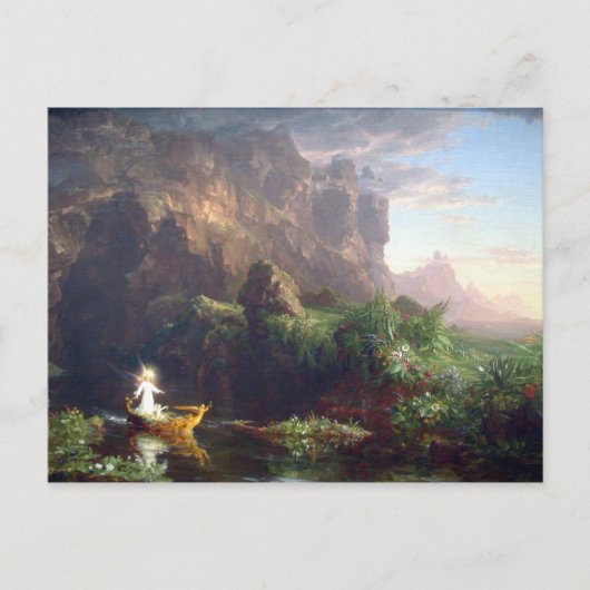 The Voyage of Life - Kindheit von Thomas Cole Postkarte (Vorderseite)