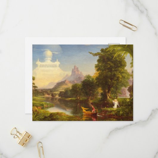 The Voyage of Life, Youth, 1842 von Thomas Cole Einladungspostkarte (Vorderseite/Rückseite Beispiel)