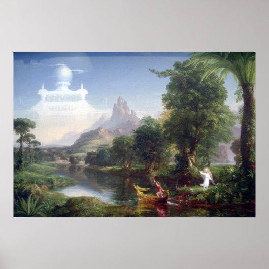 The Voyage of Life - Youth by Thomas Cole Poster (Vorne)