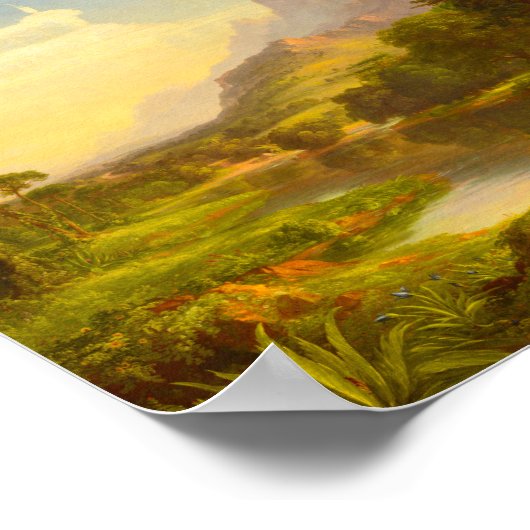 The Voyage Youth by Thomas Cole Poster (Ecke)