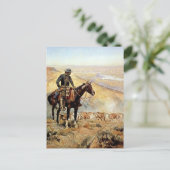 "The Wagon Boss" von Charles M Russell Postkarte (Stehend Vorderseite)
