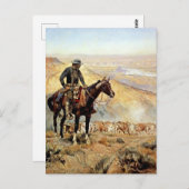 "The Wagon Boss" von Charles M Russell Postkarte (Vorne/Hinten)