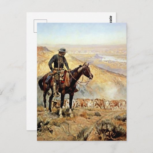 "The Wagon Boss" von Charles M Russell Postkarte (Vorne/Hinten)