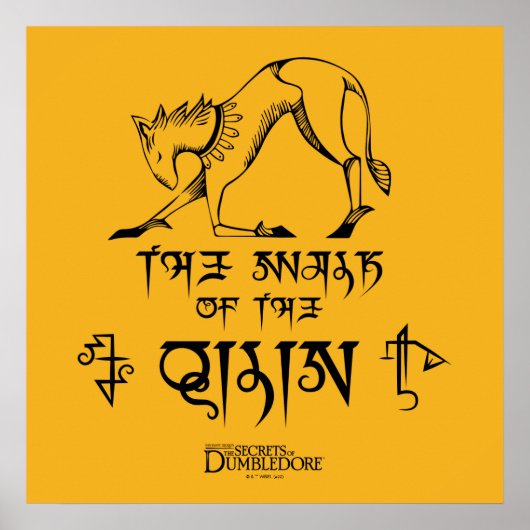 The Walk of The Qilin Line Graphic Poster (Vorne)