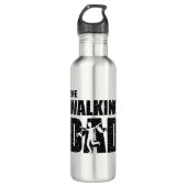 The Walking Dad Funny Gift for Father Edelstahlflasche (Vorderseite)