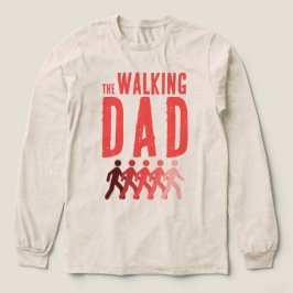The Walking Dad in Coral Red Tri-Blend Shirt