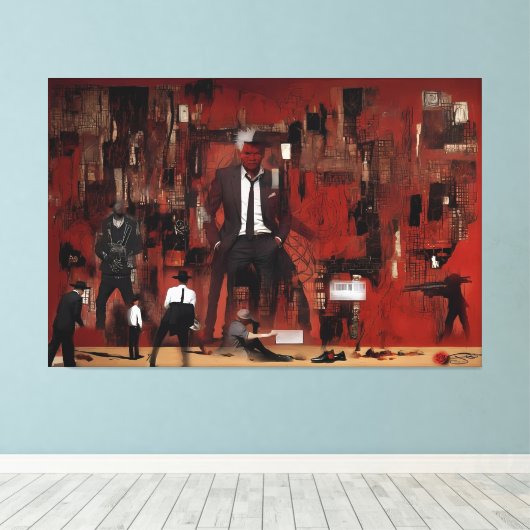 The Wall - Tension's Shadow Leinwanddruck (Insitu (Holzboden))