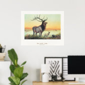 The Wapiti Deer Poster (Heimbüro)