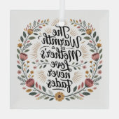 The Warmth Of A Mother's Love Never Fades Ornament Aus Glas (Rückseite)