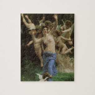 The Wasp's Nest by William Adolphe Bouguereau Puzzle