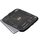 The Watcher - Techno-Brutalist Streetwear Design Laptopschutzhülle (Vorne Knopf)