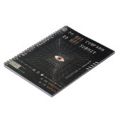 The Watcher - Techno-Brutalist Streetwear Design Notizblock (Linke Seite)