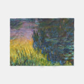 The Water Lilies - Das Sonnenlicht, Claude Monet,  Fleecedecke (Vorderseite (Horizontal))