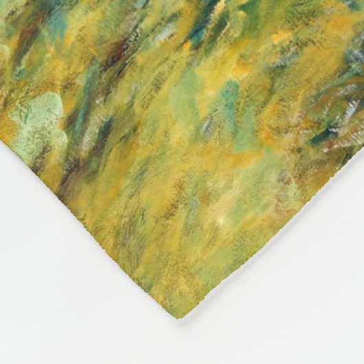 The Water Lilies - Das Sonnenlicht, Claude Monet, Fleecedecke (Ecke)