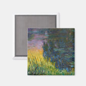 The Water Lilies - Das Sonnenlicht, Claude Monet,  Magnet (Vorderseite/Rückseite)