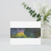 The Water Lilies - Das Sonnenlicht, Claude Monet, Postkarte (Stehend Vorderseite)
