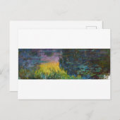 The Water Lilies - Das Sonnenlicht, Claude Monet, Postkarte (Vorne/Hinten)