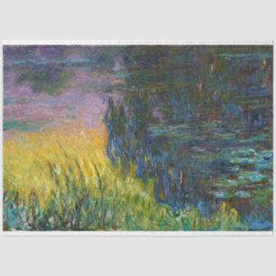 The Water Lilies - Das Sonnenlicht, Claude Monet, Seidenpapier