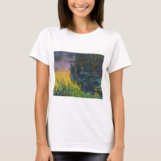 The Water Lilies - Das Sonnenlicht, Claude Monet, T-Shirt (Vorderseite)