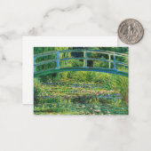 The Water-Lily Pond, 1899 von Claude Monet Mitteilungskarte (Vorderseite/Rückseite Beispiel)