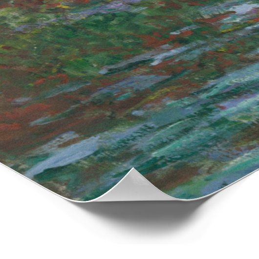 The Water Lily Pont von Claude Monet Kunstdruckere Poster (Ecke)