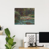 The Water Lily Pont von Claude Monet Kunstdruckere Poster (Heimbüro)