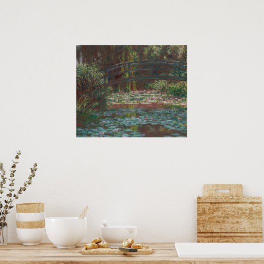 The Water Lily Pont von Claude Monet Kunstdruckere Poster (Küche)
