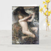 The Water Sprite Fine Art Greetings Card Karte (Gelbe Blume)
