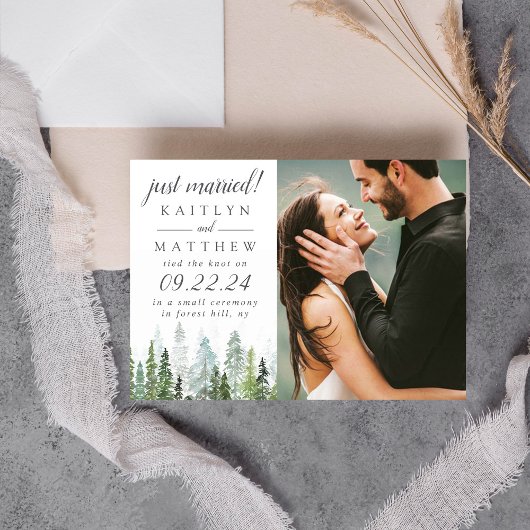 The Watercolor Pine Tree Forest Wedding Collection Ankündigung
