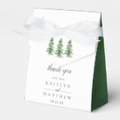 The Watercolor Pine Tree Forest Wedding Collection Geschenkschachtel (Vorderseite)
