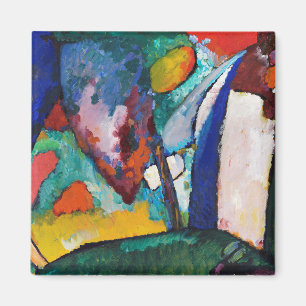 The Waterfall, Wassily Kandinsky Magnet