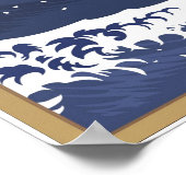 "The Wave" Art Print (27,9" x 21,6") Poster (Ecke)