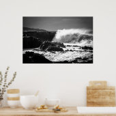 The Wave Black & White Poster (Küche)