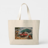 The Wave-Tasche Jumbo Stoffbeutel (Rückseite)