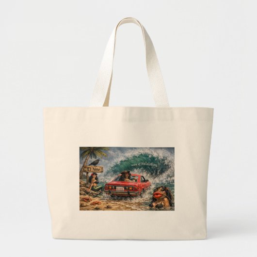 The Wave-Tasche Jumbo Stoffbeutel (Vorne)