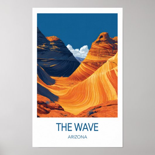 The Wave Travel Poster, Arizona Poster (Vorne)