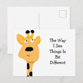 The Way I See Thinks Postkarte (Vorne/Hinten)