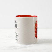 The Way of Karate - Brushstroke Power Zweifarbige Tasse (Mittel)