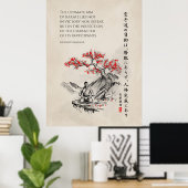 The Way of Karate - Wisdom of Gichin Funakoshi Poster (Heimbüro)