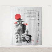 The Way of Karate - Wisdom of Gichin Funakoshi Wandteppich (Vorderseite)