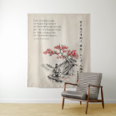 The Way of Karate - Wisdom of Gichin Funakoshi Wandteppich (Beispiel)